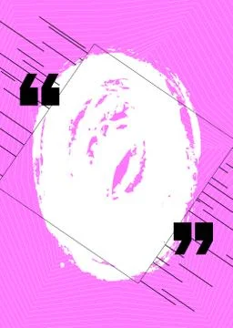 Text box bubble. Empty template with brush stroke. Speech bubble, quote bubbl Stock Illustration