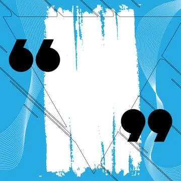 Text box bubble. Empty template with brush stroke. Speech bubble, quote bubbl Stock Illustration