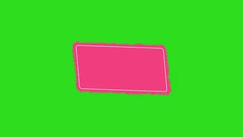 Text box frame animation green screen Stock Footage 265103392