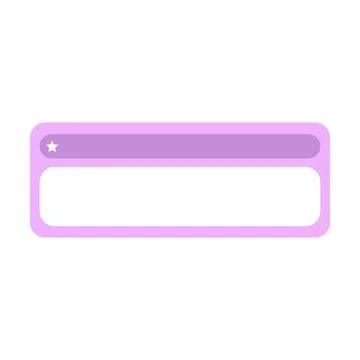 Text Box icon element for UI, Web, message banner in flat color vector illu.. Stock Illustration