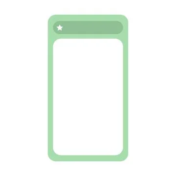 Text Box icon element for UI, Web, message banner in flat color vector illu.. Stock Illustration