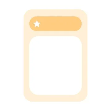 Text Box icon element for UI, Web, message banner in flat color vector illu.. Stock Illustration