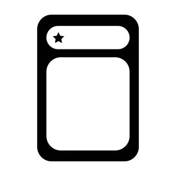 Text Box icon element for UI, Web, message banner in flat color vector illu.. Stock Illustration