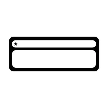 Text Box icon element for UI, Web, message banner in flat color vector illu.. 스톡 일러스트