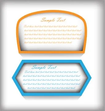 Text box Stock Illustration