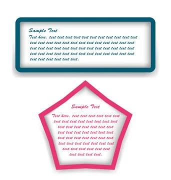 Text box Stock Illustration