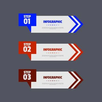Text box infographic element template design 스톡 일러스트