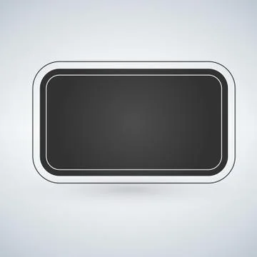 Text box or button vector design, isolated on modern background. Illustrazione stock