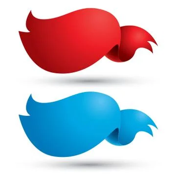 Text box ribbon Stock Illustration