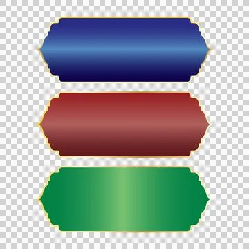 Text box set islam gradient Stock Illustration