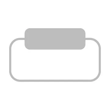 Text Box &amp; Text Area icon element - UI, Web, Chat Bubble flat color vector .. Stock Illustration