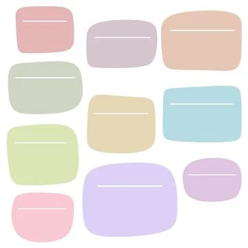 Text Box &amp; Text Area icon element - UI, Web, Chat Bubble flat color vector .. Stock Illustration