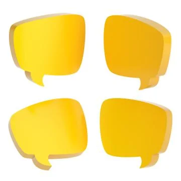 Text bubble shape isolated Illustrazione stock