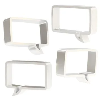 Text bubble shape isolated Illustrazione stock
