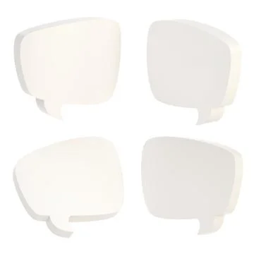 Text bubble shape isolated Illustrazione stock