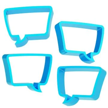 Text bubble shape isolated Stock Illustration