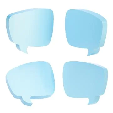 Text bubble shape isolated Stock Illustration