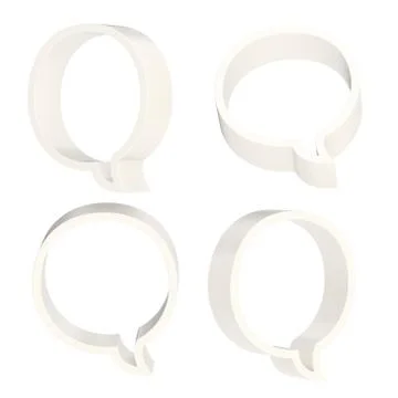 Text bubble shape isolated Illustrazione stock