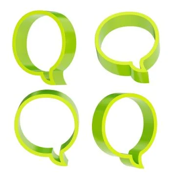 Text bubble shape isolated Illustrazione stock