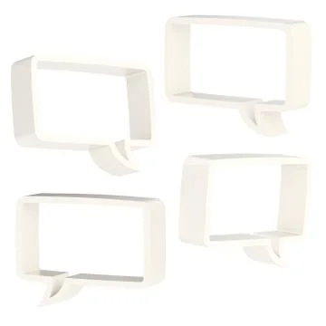 Text bubble shape isolated Stockillustratie