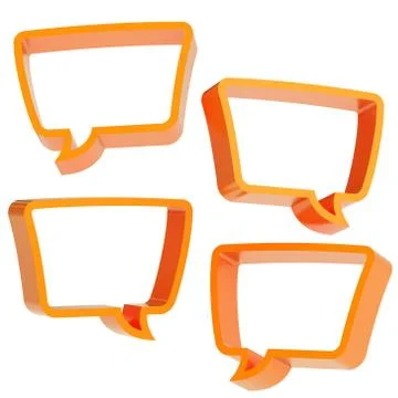 Text bubble shape isolated Stock Illustration