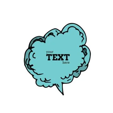 Text bubble vector illustration Stockillustratie