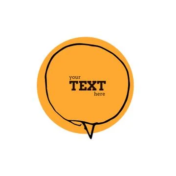 Text bubble vector illustration Stockillustratie