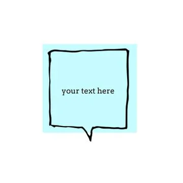 Text bubble vector illustration Stockillustratie