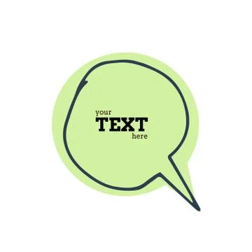 Text bubble vector illustration Ilustração Stock