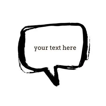 Text bubble vector illustration Ilustração Stock
