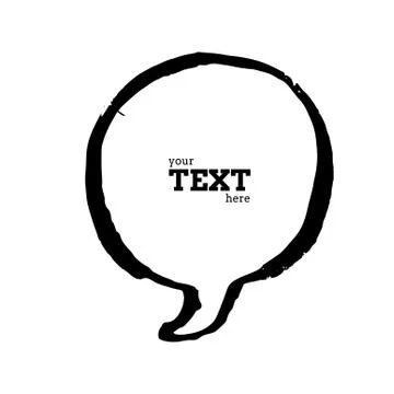 Text bubble vector illustration Stockillustratie