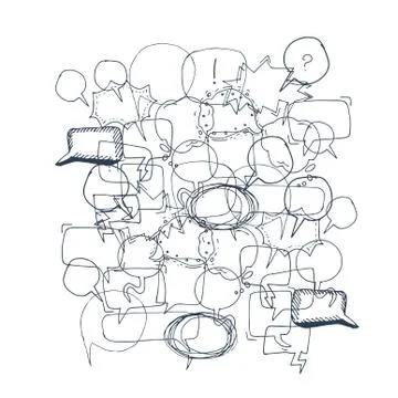 Text bubble vector illustration Illustrazione stock