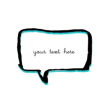 Text bubble vector illustration Stockillustratie