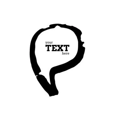 Text bubble vector illustration Ilustração Stock