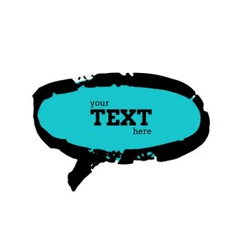 Text bubble vector illustration Ilustração Stock