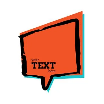 Text bubble vector illustration Ilustração Stock