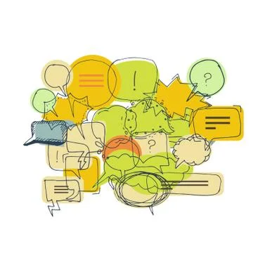 Text bubble vector illustration set Stockillustratie