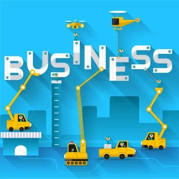 Text Business Stock Illustration