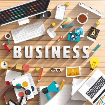 Text Business Stock Illustration