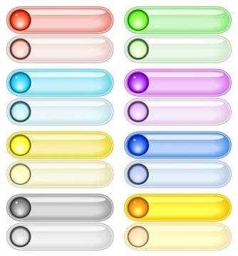 Text buttons Illustrazione stock