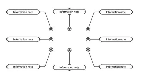 Text callout. A set of design elements for text information. A template for.. Illustration
