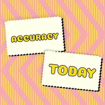 Text caption presenting Accuracy. Business approach refer to the closeness of Stock Illustration