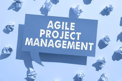 Text caption presenting Agile Project Management. Conceptual photo management Stock Photos