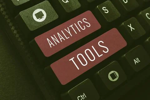 Text caption presenting Analytics Tools. Business concept developers get paid to Stock Photos