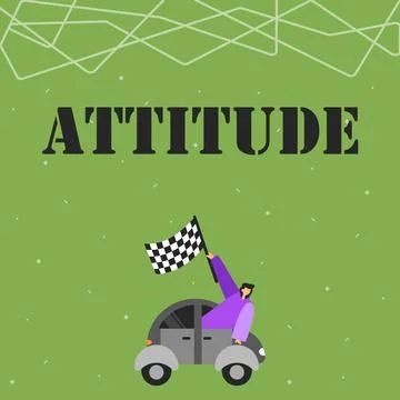 Text caption presenting Attitude. Business concept settled way of thinking or Stock Illustration