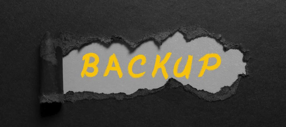 Text caption presenting Backup. Business concept copy of file or other item data Foto stock