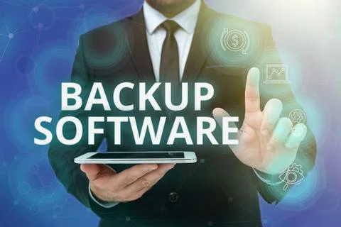 Text caption presenting Backup Software. Business approach create extra exact Foto stock