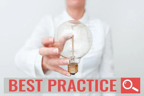 Text caption presenting Best Practice. Word Written on Method Systematic Stock-Fotos