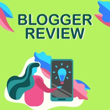 Text caption presenting Blogger Review. Business approach making a critical イラスト素材