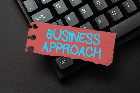 Text caption presenting Business Approach. Concept meaning long term plan of Stock Photos